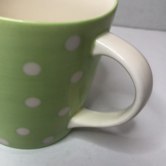 Starbucks 2006 Green and White Polka Dot Ceramic Mug - Picture 4 of 4